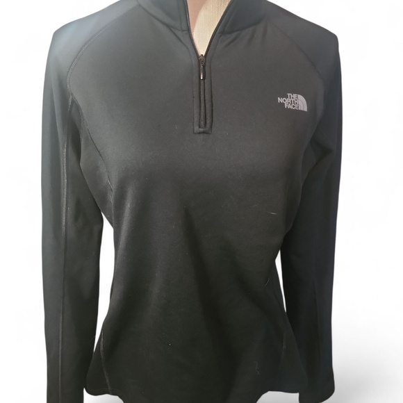The North Face Tops - The North Face Scuba Black Half-Zip Top Size Large